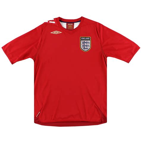 2006 08 England Umbro Away Shirt Xl Retro England Shirts