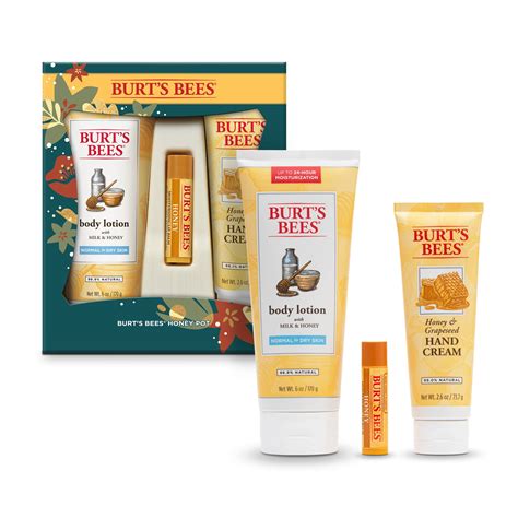 Burts Bees Honey Pot Skin Care Products Holiday T Set