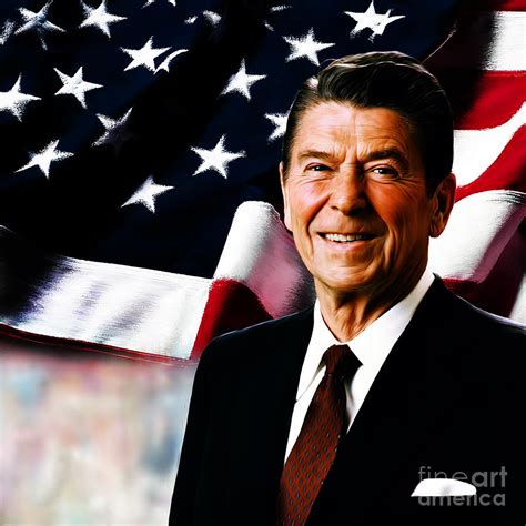 President Ronald Reagan Painting By Gull G Fine Art America
