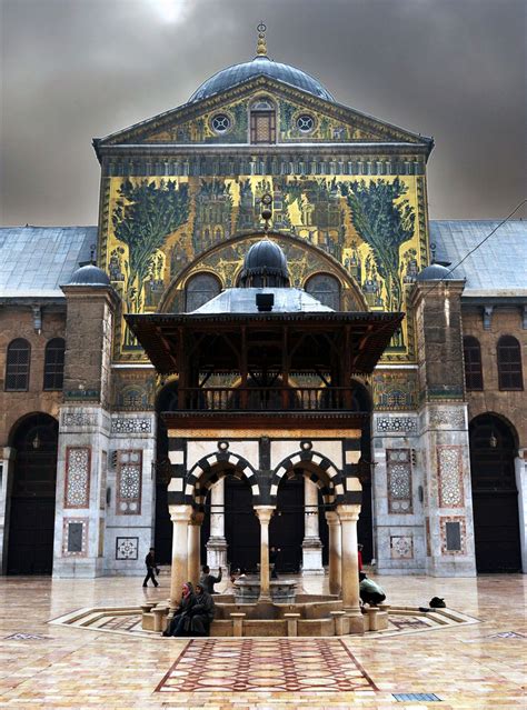 Umayyad Mosque In Damascus Source Khaste Irooni Via Islamicartdb In