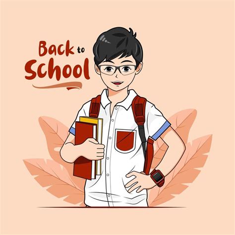 Children Getting Ready To Go To School Vector Illustration Free