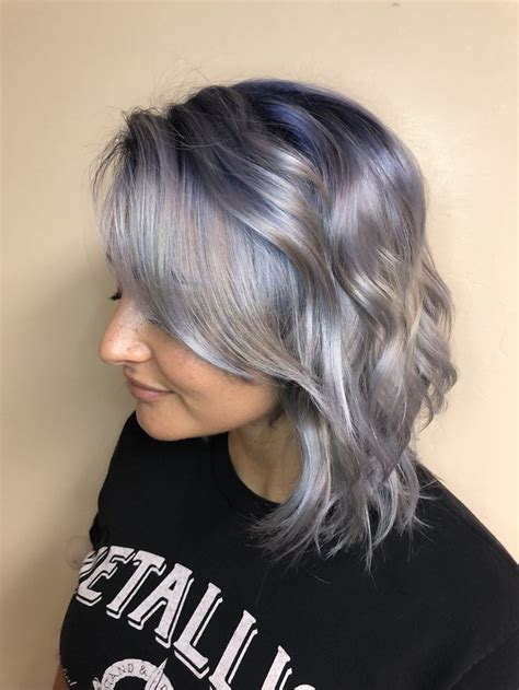 Smokey Silver With Shadow Root Using Mydentity By Guy Tang Long Hair