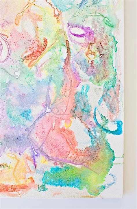 Watercolor Salt And Glue Painting With Kids Glue Painting Kids