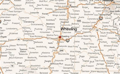 Map Of Wheeling West Virginia World Map