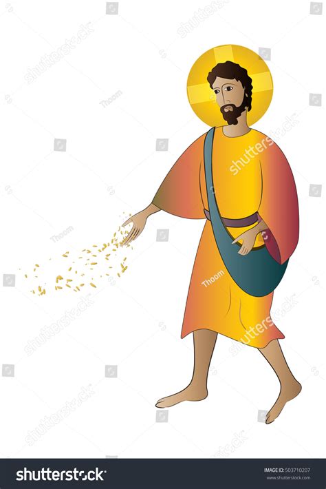 Sower Sows Seed Stock Vector Royalty Free 503710207 Shutterstock