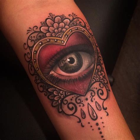 Heart Tattoo By Johnny Smith Forearm Tattoo Eye Tattoo