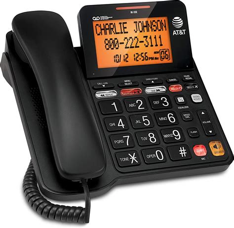 Atandt Cd4930 Corded Phone With Digital Answering System And Caller Id