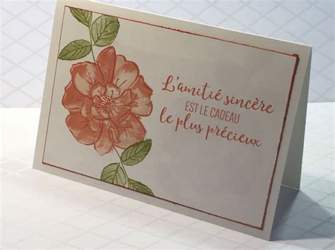 Lamitié Sincère Card Stamp Set Showcase Sample Featuring The To A