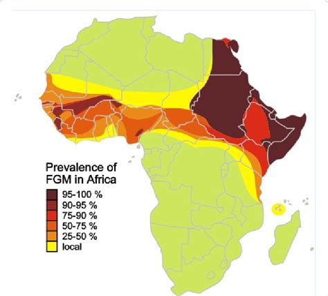 Prevalence Of Female Circumcision In Africa Download Scientific Diagram