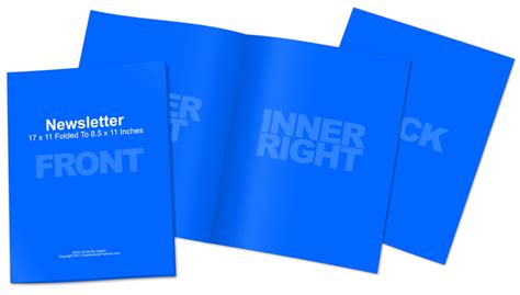 Download 11x 17 Half Fold Brochure Mock Up | Cover Actions Premium | Mockup PSD Template