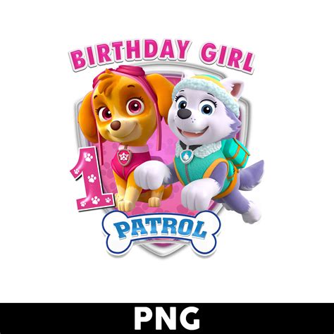 Paw Patrol 1st Birthday Girl Svg Birthday Girl Svg Paw Pat Inspire