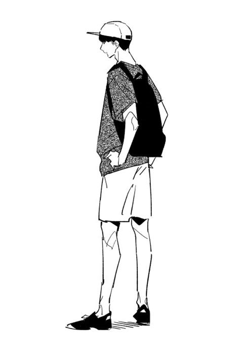 Anime Boy Full Body Drawing Free Download On Clipartmag