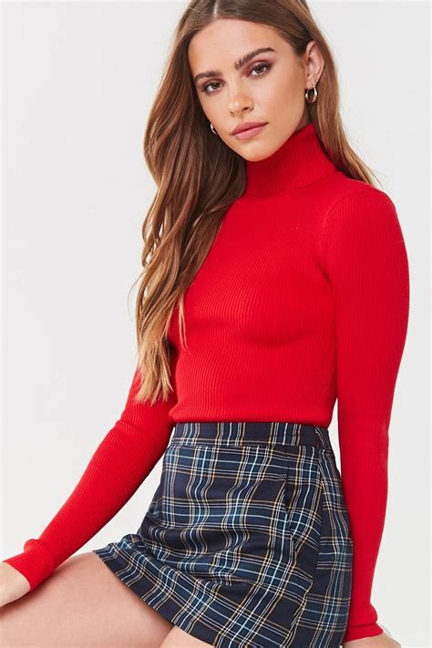 Ribbed Knit Turtleneck Sweater Forever 21 Ladies Turtleneck Sweaters Turtle Neck Sweaters