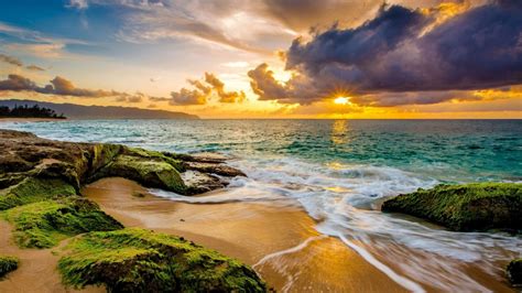 A sanctuary where the best moments and the sweetest memories await. Hawaii-sunset-beach wallpaper | 1920x1080 | 1092508 ...