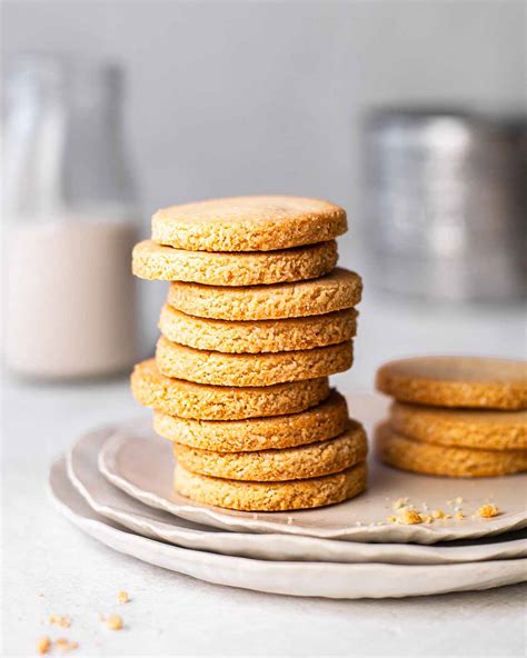 Vegan Almond Flour Shortbread Cookies 3 Ingredients