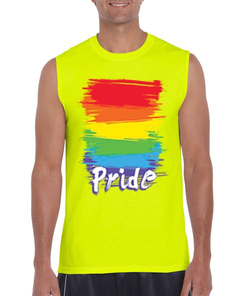 Artix Mens Rainbow Pride Ultra Cotton Sleeveless T Shirt