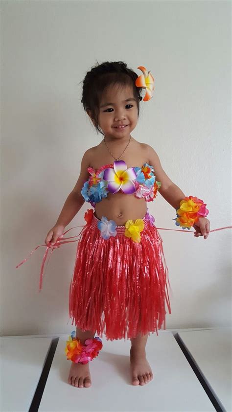 Aloha Trajes Hawaianos Disfraz De Hawaiana Niña Disfraces De