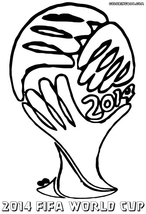 Fifa World Cup Trophy Drawing Sketch Coloring Page