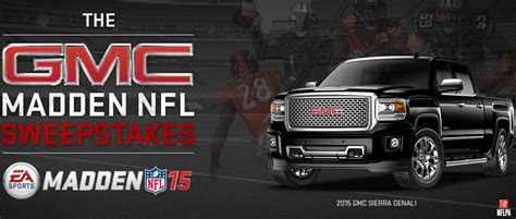 Enter The Gmc Madden Nfl Sweepstakes Meet The Developers Play The