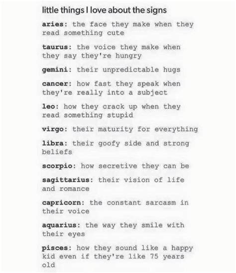 Little Things I Love About The Signs Zodiac Signs Gemini Zodiac