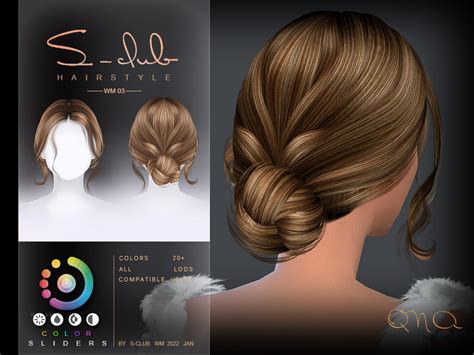 The Sims Resource Elegante Bun Hairstyles Ana By S Club