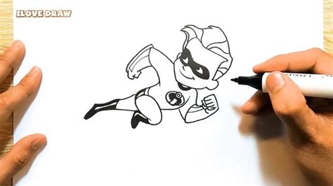 Draw Dash Parr From Incredibles 2 Movie 2018 How To Draw Incredibles