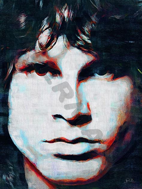 Jim Morrison Art Print The Doors Oil Painting Poster