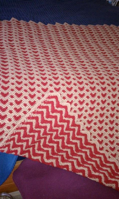 Free Printable Heart Crochet Afghan Pattern Oodast