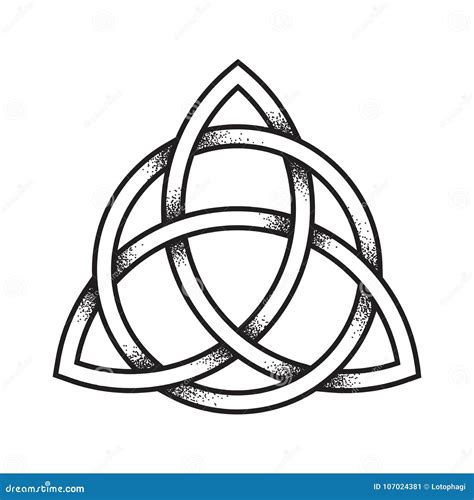 Triquetra Logo Trinity Knot Wiccan Symbol For Protect
