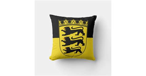 Flag Of Baden Württemberg Throw Pillow Zazzle