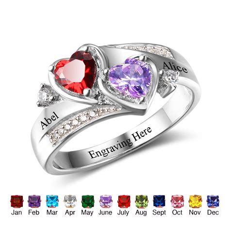 Buy Personalized Engagement Rings 925 Sterling Silver