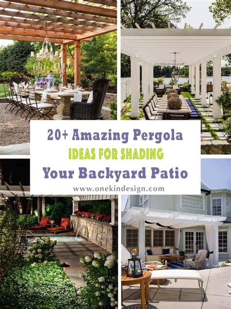 One Kindesign 20 Amazing Pergola Ideas For Shading Your Backyard Patio