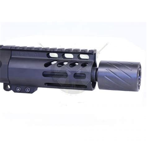 Ar 9mm Muzzle Comp With Qd Blast Shield Micro Desert Strike Tactical