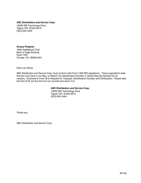 The employment verification letter is a response to a request for information from a potential employer, government agency, or lender, such as a bank. 1099 Correction Letter Template Samples | Letter Template ...