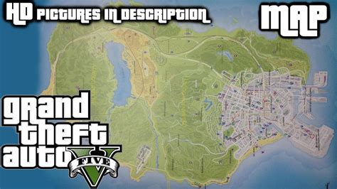 Gta V Official Map Leaked 1080p Hd High Resolution Pictures In