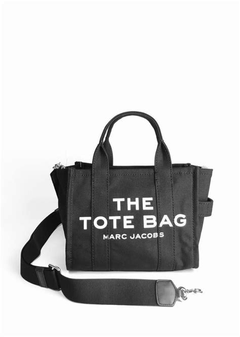 Tas Marc Jacobs The Tote Bag Mini Canvas Black On Carousell