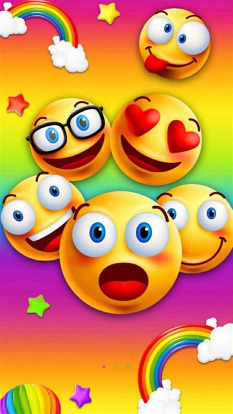 😍😃🙂😝😆 Emojis Wallpaper Обои в стиле дисней Музыкальные обои Эмодзи