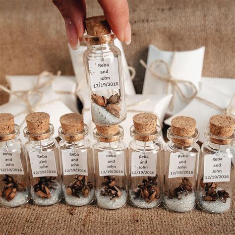 After spending money and going to the effort of picking out wedding favors, the last thing you want is your guests to leave the key to choosing good wedding favors that your guests will genuinely appreciate is to balance practicality with creativity. Elegant Wedding Favors, Thank you gifts for guests, Rustic ...