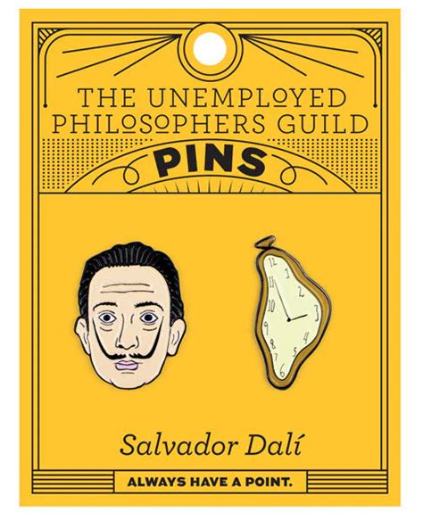 Salvador Dalí And Watch Enamel Pin Set Vmfa Shop