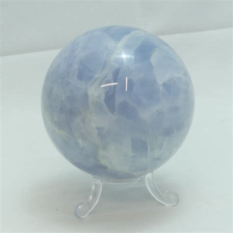 Blue Calcite Sphere The Crystal Barn
