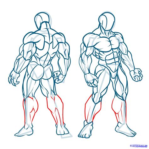 Muscular Man Drawing At Getdrawings Free Download