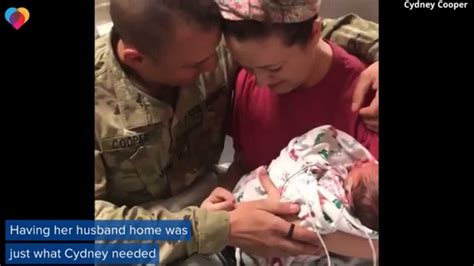 Army Dad Surprises Wife With Homecoming After Birth Of Twins