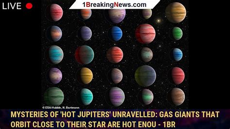 Mysteries Of Hot Jupiters Unravelled Gas Giants That Orbit Close To Their Star Are Hot Enou