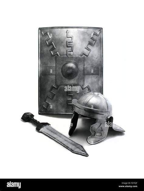 Toy Plastic Roman Armour Scutum Shield Gladius Sword And Stock