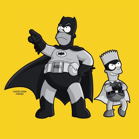 Batmansimpsons Movie Poster 3 Heroes By Juanipmo Images Frompo
