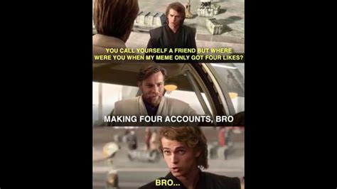 Broall Thanks To Youtube Channel Star Wars Tricks Rprequelmemes