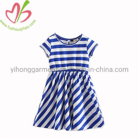China Fashion Kids Clothes Children Little Girls Cotton Summer Dresses