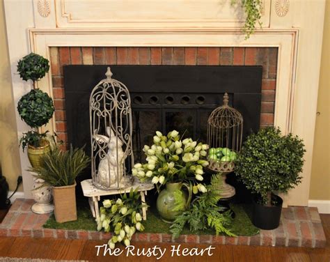 Celebrate the season and shop easter decor for festive spring decorating. ideas for fireplace mantel decorating spring | Spring ...
