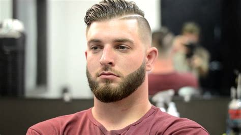 The other benefit of the bald taper fade is the clean, modern. Bald Fade Combover with Beard Line - YouTube