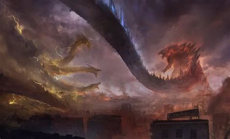 King Ghidorah Godzilla Godzilla Vs Modern Fantasy Dark Fantasy